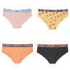 Lot de 4 culottes femme en coton avec ceinture sublimation