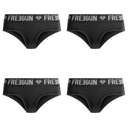 Lot de 4 culottes fille Street Art Uni