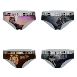 Lot de 4 culottes Fille Wild Animals