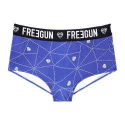 Shorty fille microfibre Scandinav Bleu