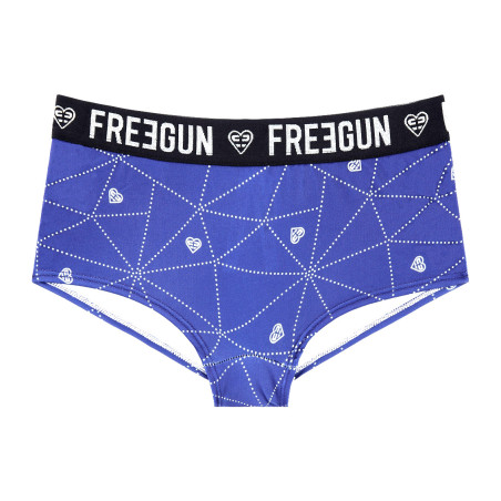 Shorty fille microfibre Scandinav Bleu