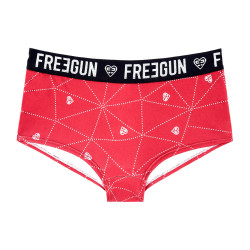 Shorty fille microfibre Scandinav Rouge