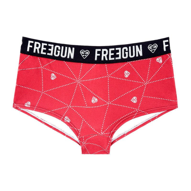 Shorty fille microfibre Scandinav Rouge