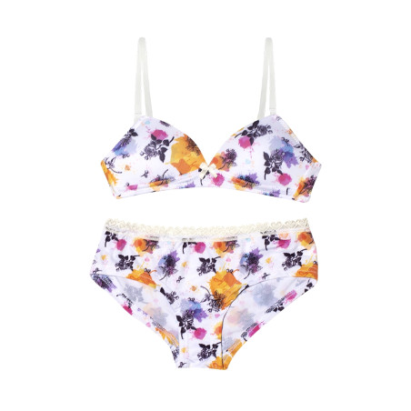Ensemble fille soutien-gorge paddé et culotte