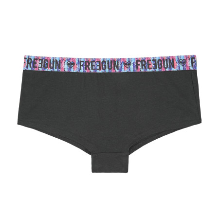 Shorty femme coton bio avec ceinture sublimation