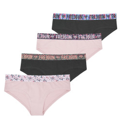 Lot de 4 culottes femme Coton Bio Sublimation