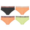 Lot de 4 culottes femme coton bio avec ceinture subli