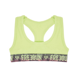 Brassière coton bio fille avec ceinture Sublimation