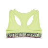 Brassière coton bio fille avec ceinture Sublimation