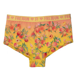 Shorty femme Flower Power Pêche