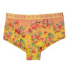 Shorty femme Flower Power Pêche