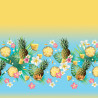 Shorty fille Flower Power Ananas