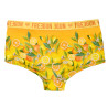 Shorty fille Flower Power Citron