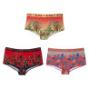 Lot de 3 shortys fille Flower Power Rose Lot de 3 shortys fille Flower Power Rose