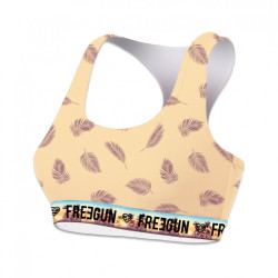 Brassière coton femme ceinture 3cm Plume