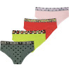 Lot de 4 culottes fille coton uni Lot de 4 culottes fille coton uni