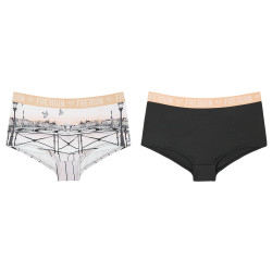 Lot de 2 shortys fille Romantic Cities Gris