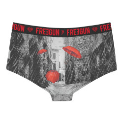 Lot de 2 shortys fille Romantic Cities Gris Foncé