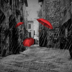 Lot de 2 shortys fille Romantic Cities Gris Foncé