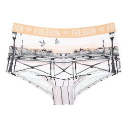 Lot de 4 shortys fille Romantic Cities Gris