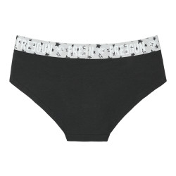 Culotte fille coton uni Noir