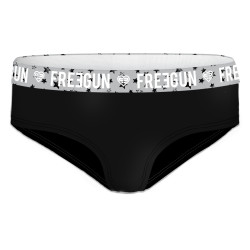 Culotte fille coton uni Noir