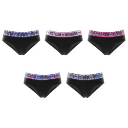 Lot de 5 culottes femme en coton Ethnik