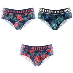 Lot de 3 culottes femme Tropical Flower