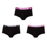 Lot de 3 shortys fille coton uni