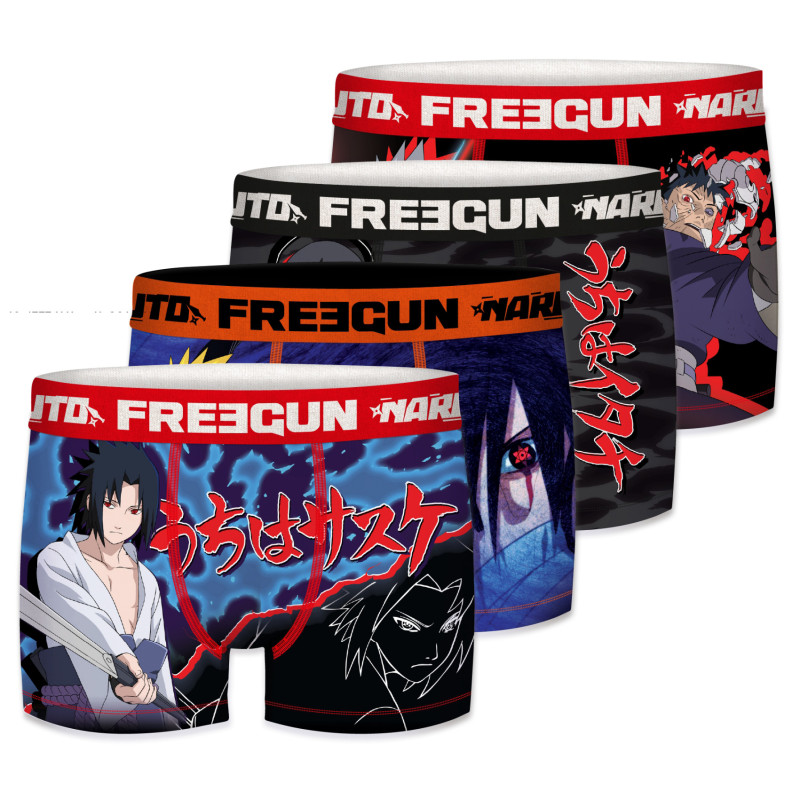 Lot de 4 Boxers homme Naruto Shippuden