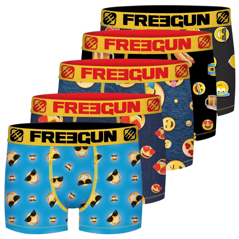 Lot de 5 Boxers homme Emotik Lot de 5 Boxers homme Emotik