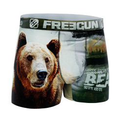 Boxer homme polyester recyclé Savage Animals Bear