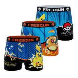 Lot de 3 boxers Pokemon Pikachu Pokeball