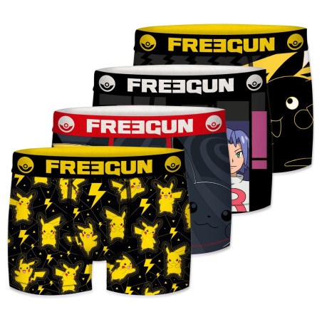 Lot de 4 boxers homme Pokemon