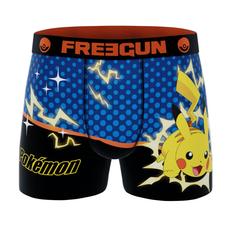 Lot de 3 boxers enfant Pokemon Pikachu Pokeball