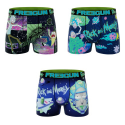 Lot de 3 boxers homme Rick and Morty