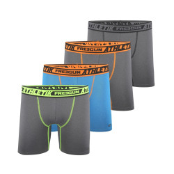 Lot de 4 Boxers longs homme chiné Aktiv Athletik