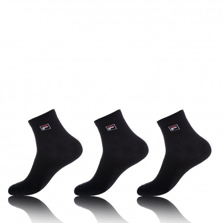 Lot De 3 Chaussettes Homme Lowcut Fila Noires