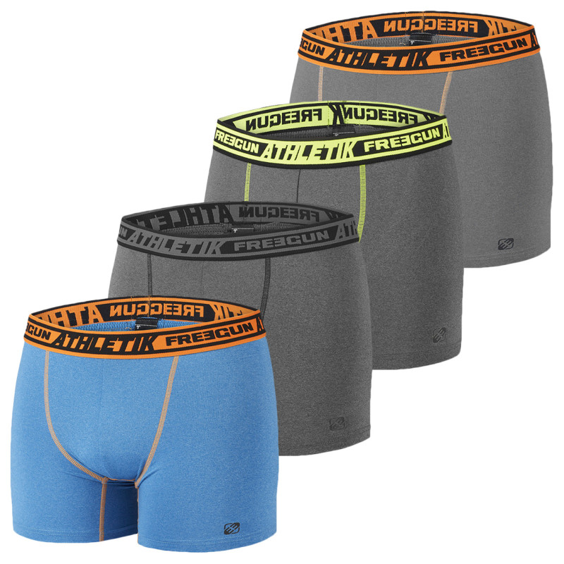 Lot de 4 Boxers homme chiné Aktiv Athletik