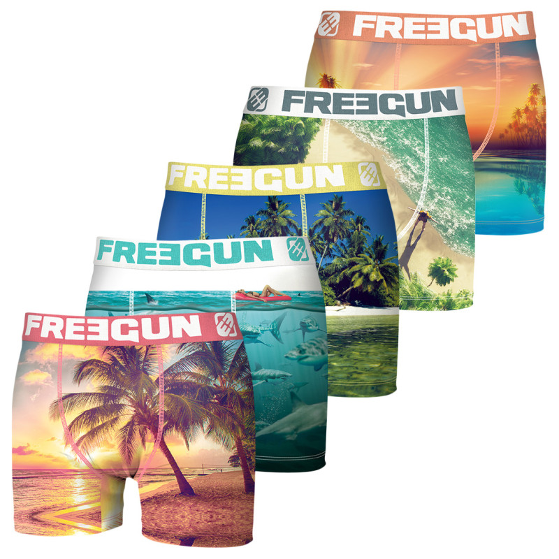 Lot de 5 Boxers homme Paysage