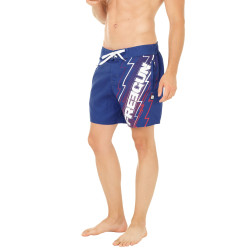 Boardshort court homme avec ceinture demi-élastiquée