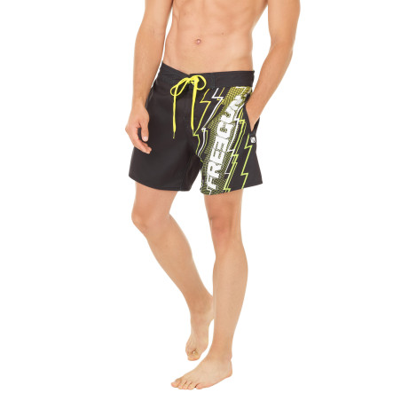 Boardshort court homme avec ceinture demi-élastiquée