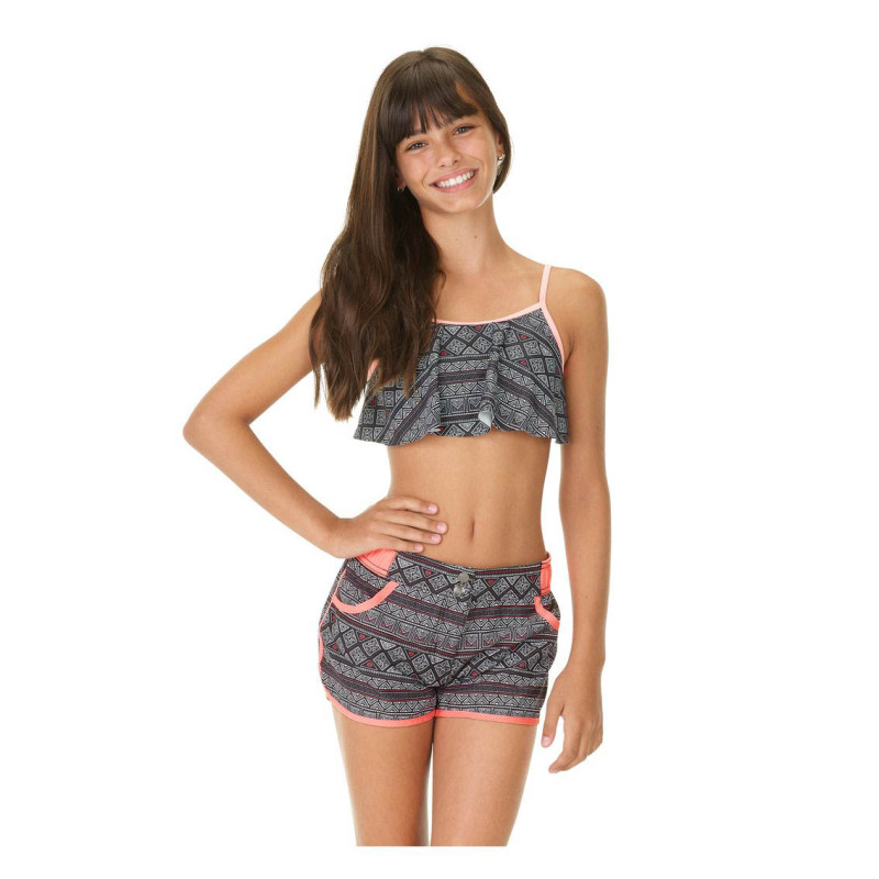 Boardshort fille imprimé ceinture demi-élastiquée Shoeth