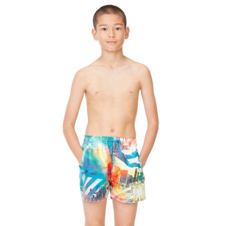 Boardshort court garçon ceinture tout élastiquée