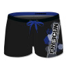 Boxer de Bain garçon uni avec logo rubber print