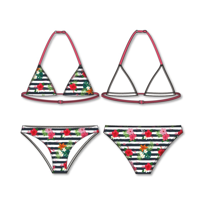 Maillot de bain fille 2 pièces triangle Kev
