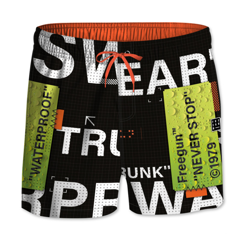 Boardshort court garçon ceinture tout-élastiquée