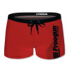 Boxer de bain garçon uni avec logo rubber print en couleur