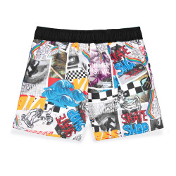 Boardshort court garçon avec ceinture demi-élastiquée Sur