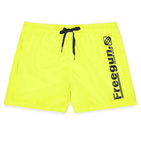 Boardshort court garçon avec ceinture demi-élastiquée